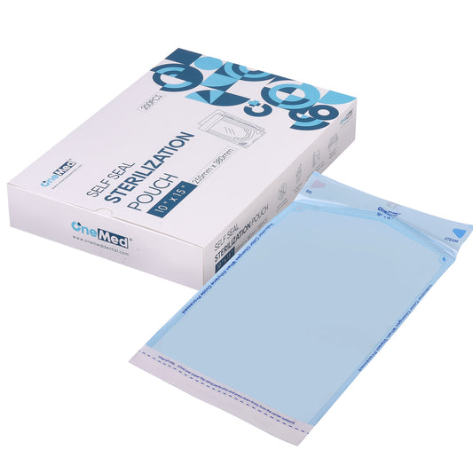 OneMed 10"x15" Self-Sealing Sterilization Pouches for Autoclave 800(4 Boxes)