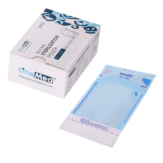 OneMed 3.5"x5.25" Self-Sealing Sterilization Pouches for Autoclave 800(4 Boxes)