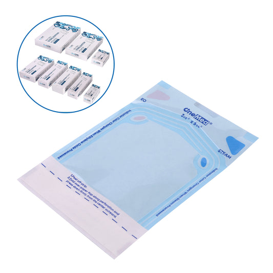 OneMed 3.5"x5.25" 2000 (10 Boxes) Self-Sealing Sterilization Pouches for Autoclave