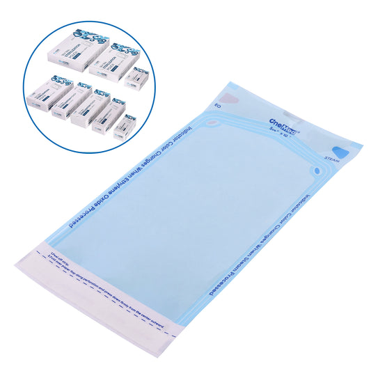 OneMed 5.25"x10" 2000 (10 Boxes) Self-Sealing Sterilization Pouches for Autoclave