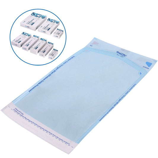 OneMed 7.5"x13" 2000 (10 Boxes) Self-Sealing Sterilization Pouches for Autoclave