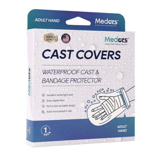 Medots Adult Hand Cover Protector for Shower-Reusable Waterproof Cast Cover