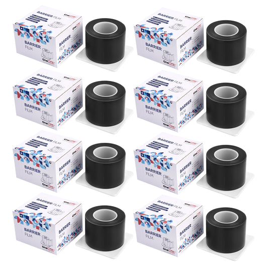 OneMed Dental Barrier Film Black 8 Rolls 9600 Perforted Sheets 4"x6"