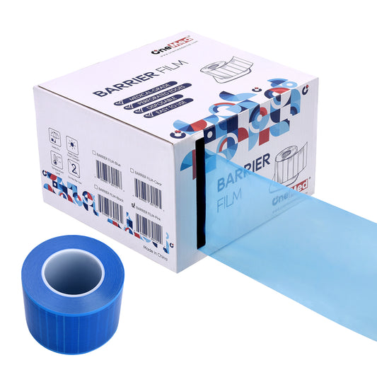 OneMed Dental Barrier Film Blue 4 Rolls 4800 Perforted Sheets 4"x6"