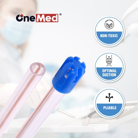 OneMed Dental Disposable Saliva Ejector 1000/10 Bags