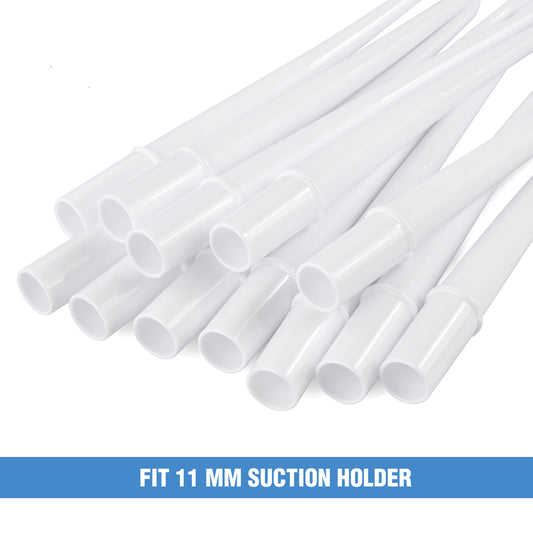 OneMed Dental Disposable Medium White 1/8" Surgical Aspirator Tips 25/Bag
