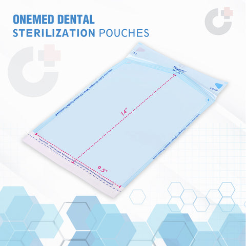 OneMed 10"x15" Self-Sealing Sterilization Pouches for Autoclave 800(4 Boxes)