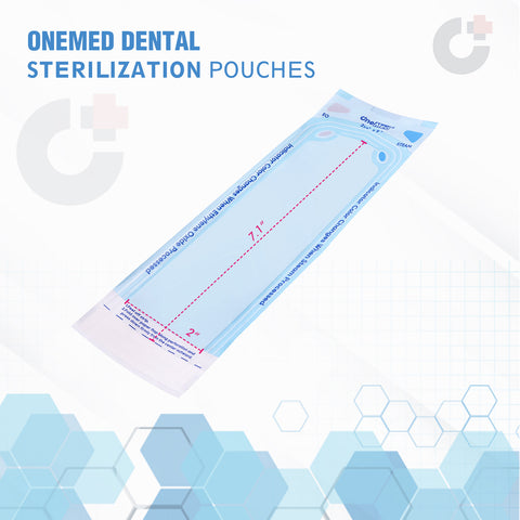 OneMed 2.75"x9" Self-Sealing Sterilization Pouches for Autoclave 200/Box